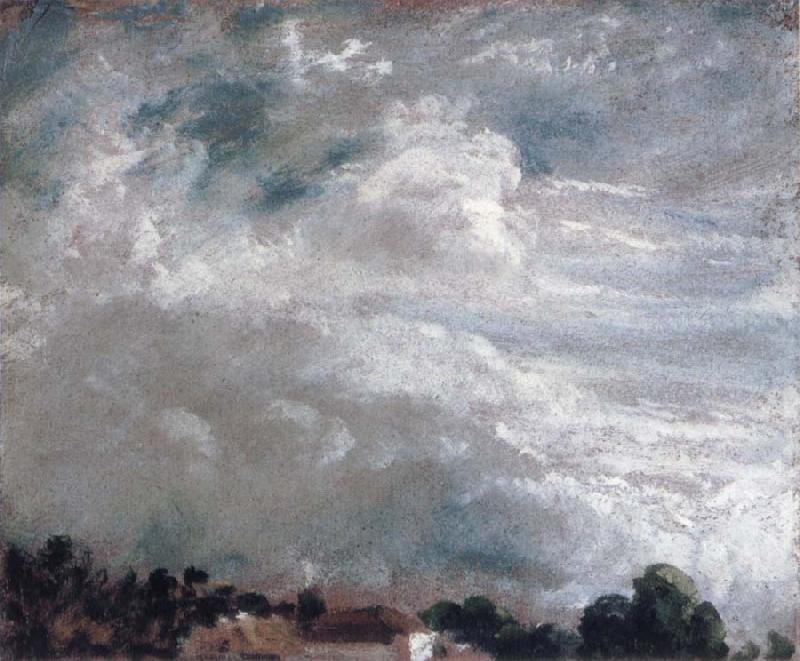 John Constable horizon of trees 27September 1821 oil painting image
